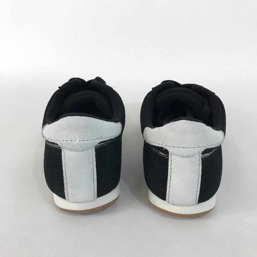 NEW Steve Madden Jockk Black Suede Sneakers Women's Size 10 Leather Lace Up - Picture 6 of 13